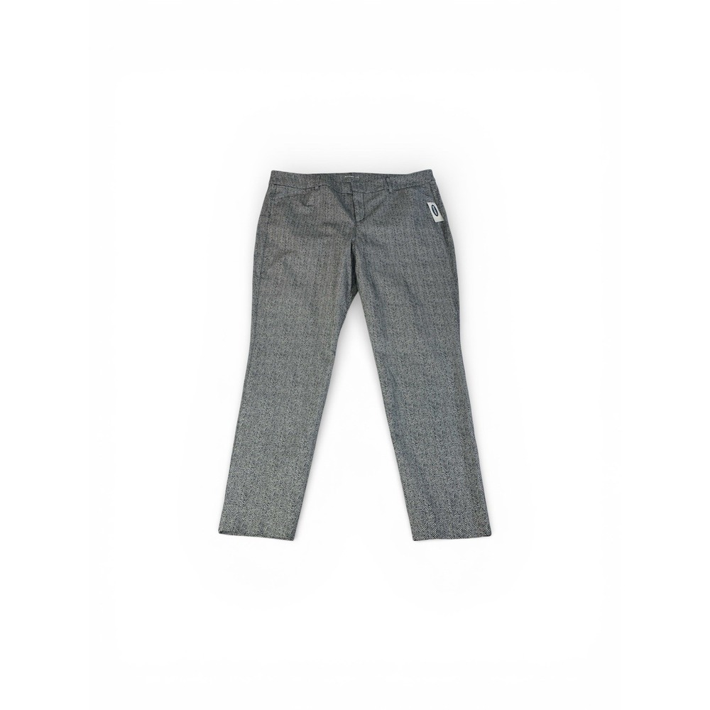 Old Navy Womens Size 16 Pixie Ankle Pants Gray Herringbone NWT